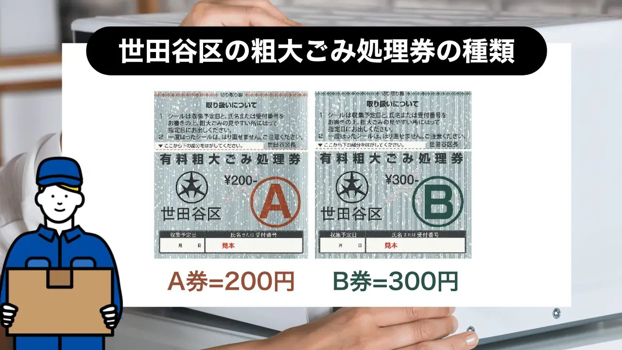 世田谷区ゴミ券 有料粗大ごみ処理券について（券の種類・購入場所） | 世田谷区公式